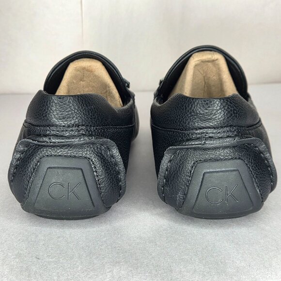 Calvin Klein Men's Otilis Casual Slip-On Black Logo Loafers - Picture 4 of 6